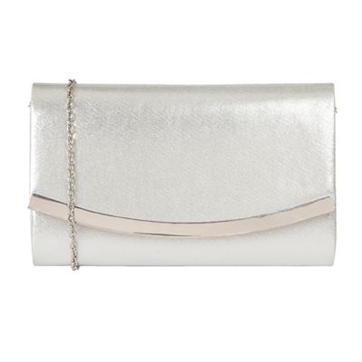Silver 'Hester' matching clutch bag